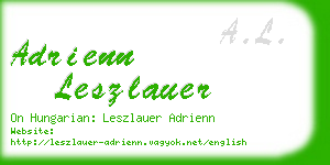 adrienn leszlauer business card